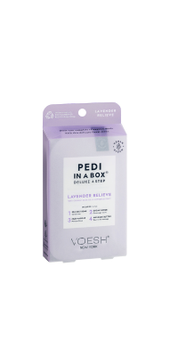 Pedi in a Box Deluxe 4 Step Lavender Relief Voesh spa pedicure kit